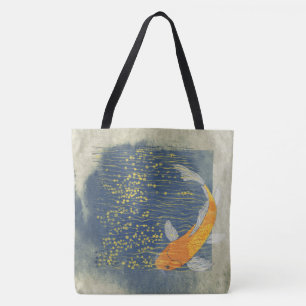 Bolsa Tote Koi em sacola Sunlit da água