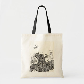 Bolsa Tote Komodo Dragon Basking em Beleza