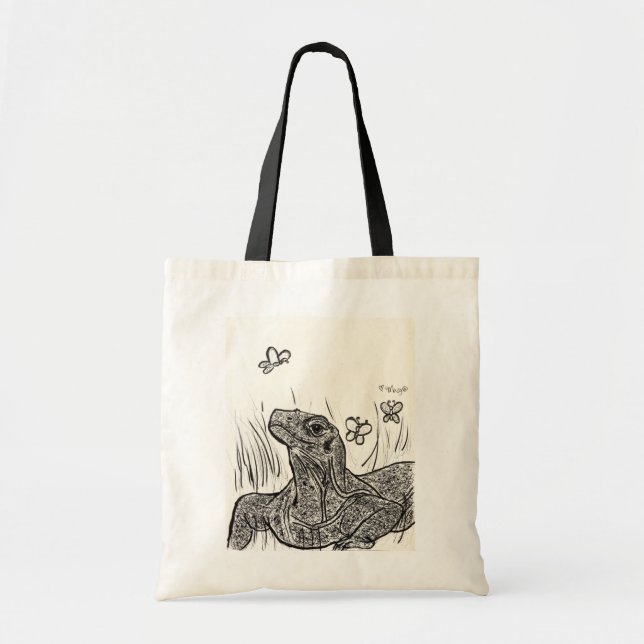 Bolsa Tote Komodo Dragon Basking em Beleza (Frente)