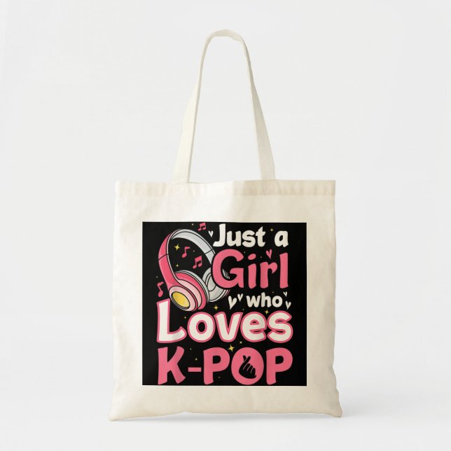 Bolsa Tote KPOP Coreia do Sul Kpop coreano asiático (Frente)