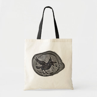 Bolsa Tote Krähe Crow Rabe ruft CAW! Tasche Tragetasche