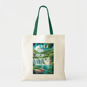 Bolsa Tote Krka National Park Croácia Viagem Art Vintage