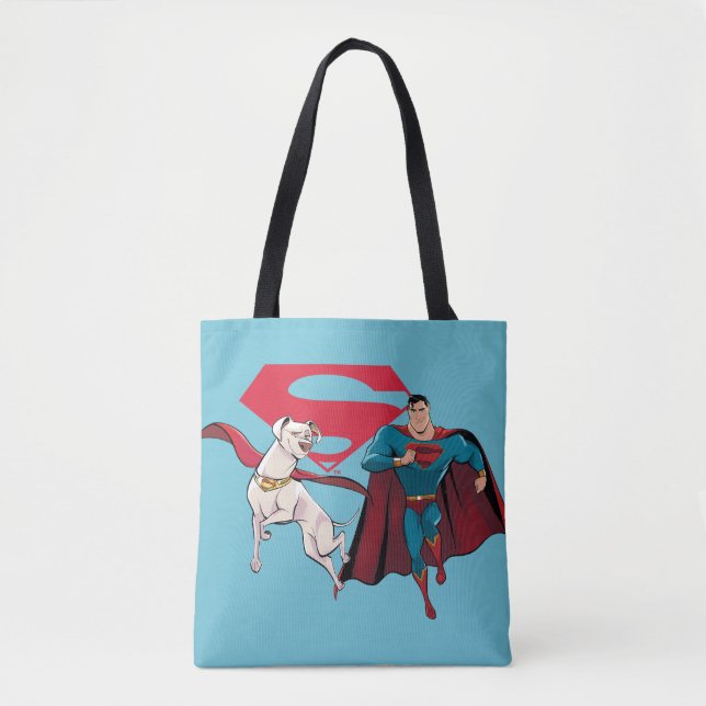 Bolsa Tote Krypto e Superman (Frente)