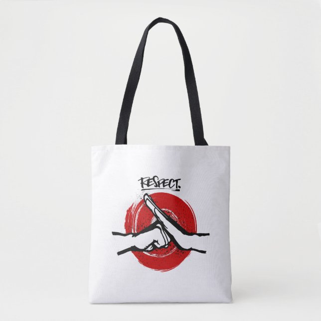 Bolsa Tote Kung Fu - Artes Marciais - Respeito (Frente)