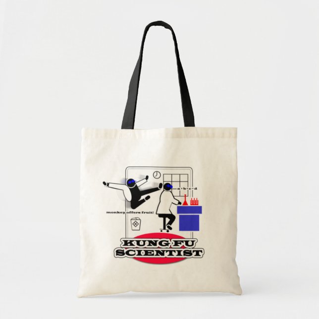 Bolsa Tote Kung Fu Scientist (Frente)