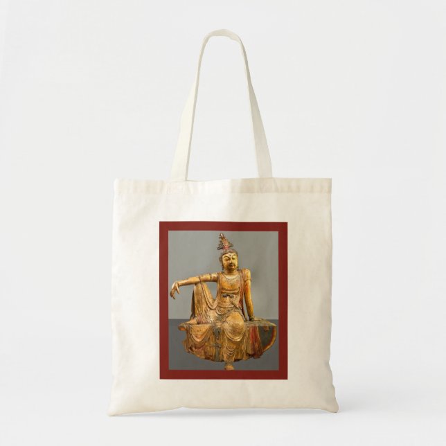 Bolsa Tote Kwan Yin Guanyin Deusa de Compaixão Chinesa (Frente)
