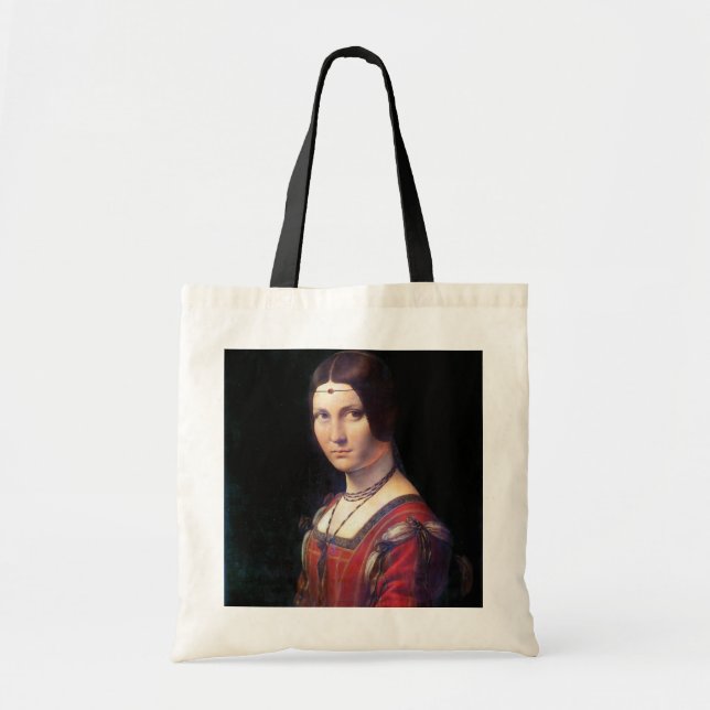 Bolsa Tote La Belle Ferronniere, Leonardo da Vinci (Frente)