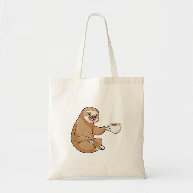 Bolsa Tote Lã com Taça de Café (Frente)