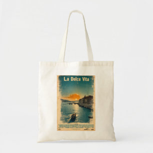 Bolsa Tote . La Dolce Vita - Inspirado em Posters dos anos 60