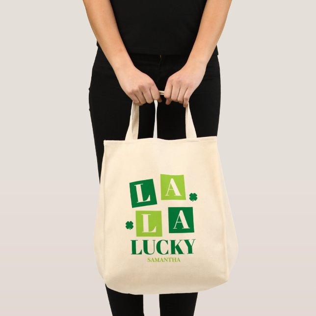 Bolsa Tote La La Lucky St. Patrick’s Day (Frente (produto))