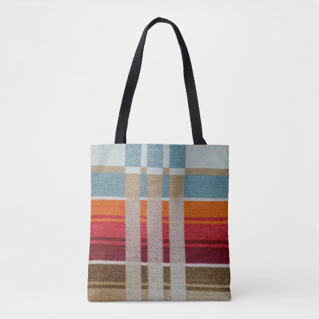 BOLSA TOTE "LA PLAYA" OMBRO TECIDO ESTILO MEXICANO (Frente)