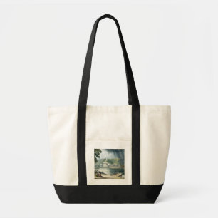 Bolsa Tote La Roche, das "vistas no Seine", gravado por T