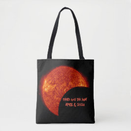 Bolsa Tote Lá vai o Sol - Saco de Tota Eclipse Duplo Lado