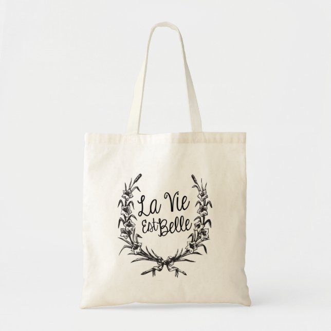 Bolsa Tote La Vie Est Belle (Frente)