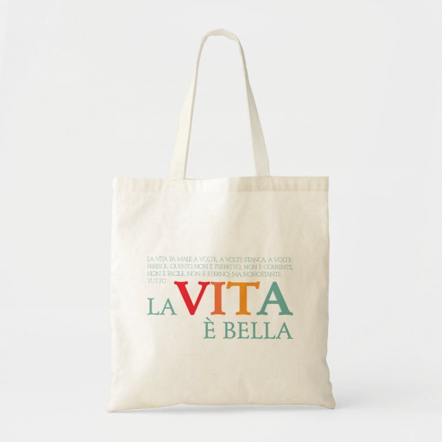 Bolsa Tote La vita è bella (Frente)
