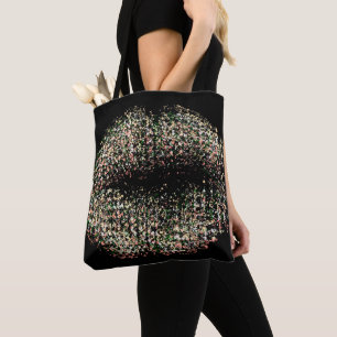 Bolsa Tote Lábios modernos de arte Abstrato nº 9