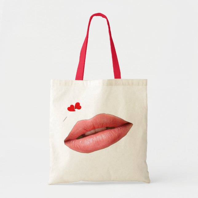 Bolsa Tote Lábios vermelhos (Frente)
