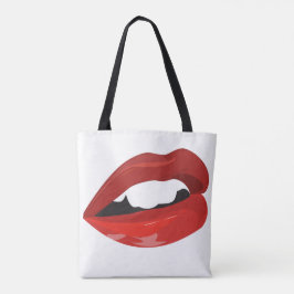 Bolsa Tote Lábios vermelhos gostosos