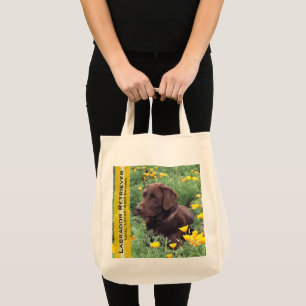 Bolsa Tote Laboratório reusável do chocolate no remendo da