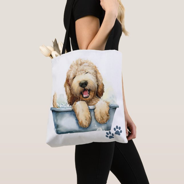 Bolsa Tote Labradoodle Dog (Close Up)