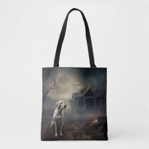 Bolsa Tote Labrador Halloween Assustador