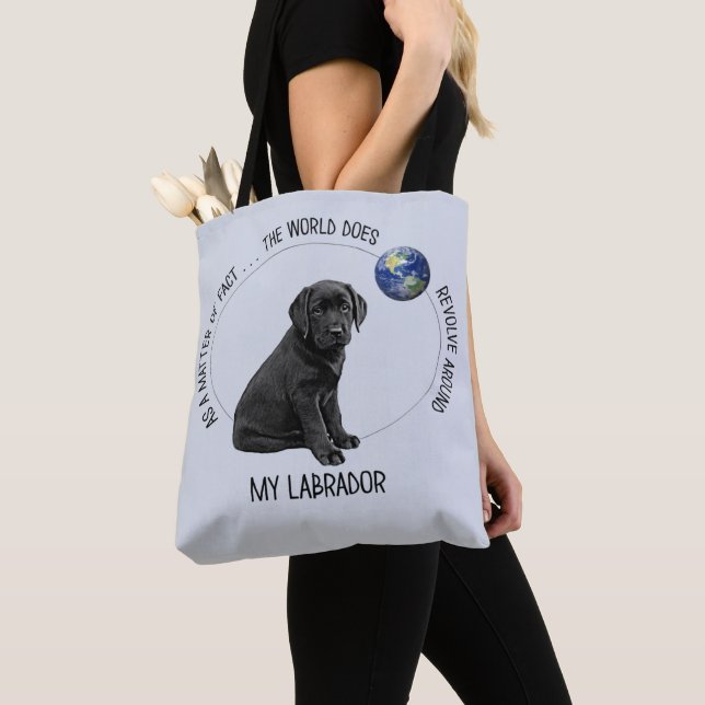 Bolsa Tote Labrador Lover Black Lab Cubo Labrador (Close Up)