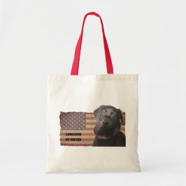 Bolsa Tote Labrador Retriever American Flag