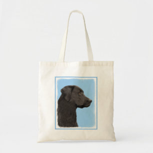 Bolsa Tote Labrador Retriever Black Pintura Original
