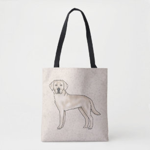 Bolsa Tote Labrador Retriever Creme Inglês Cachorro de Desenh
