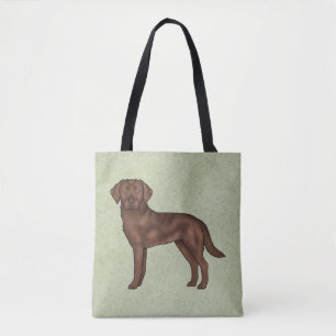 Bolsa Tote Labrador Retriever de Chocolate Labrador Marrom Ca