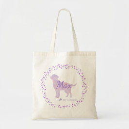 Bolsa Tote Labrador Tote Bag - Presente de Lavanda Personaliz