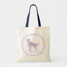 Bolsa Tote Labrador Tote Bag - Presente de Lavanda Personaliz