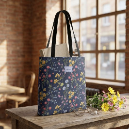 Bolsa Tote Laco Floral Azul Chic Moderno único