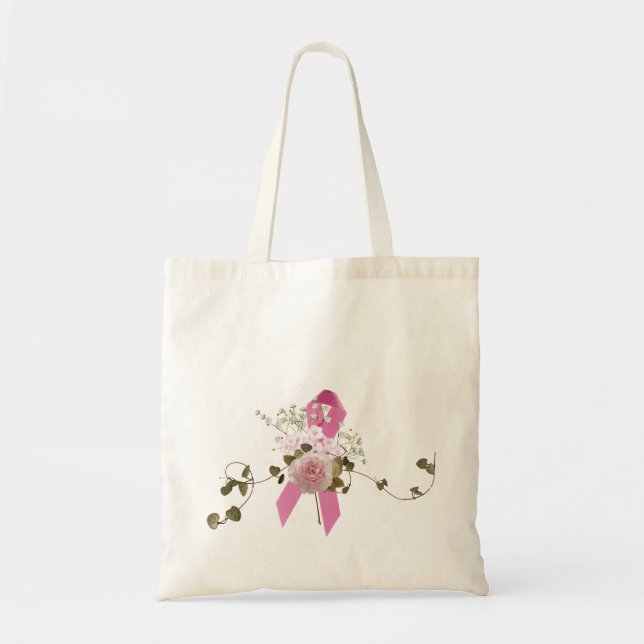 Bolsa Tote Laço rosa com rosa (Frente)
