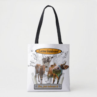 Bolsa Tote Lactose Intolerant? Just Tolerate It meme bag