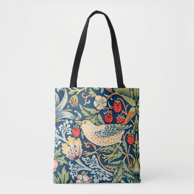 Bolsa Tote Ladrão de morango de William Morris (Frente)