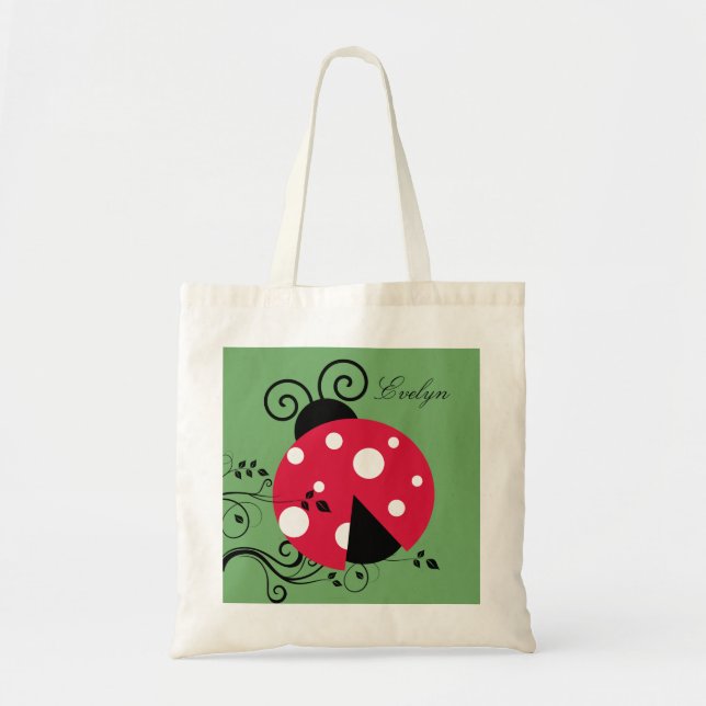Bolsa Tote Lady Bug Tote Bag Ladybug Personalizada (Frente)