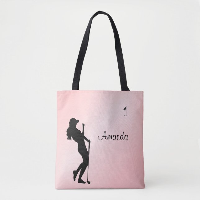 Bolsa Tote Lady Golfer Pink Personal (Frente)