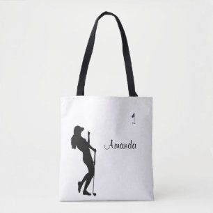 Bolsa Tote Lady Golfer White Personal
