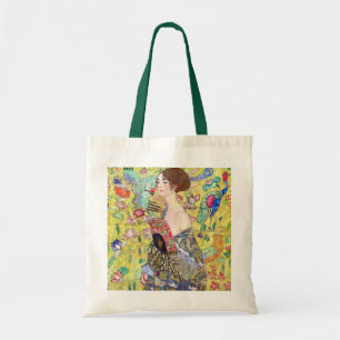 Bolsa Tote Lady with Fan, por Gustav Klimt, Vintage Japonism