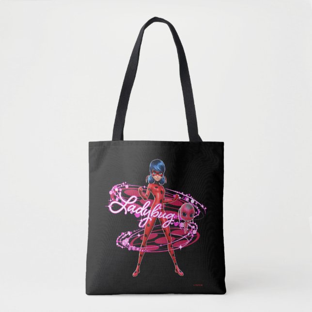 Bolsa Tote Ladybug e Gráfico Tikki (Frente)