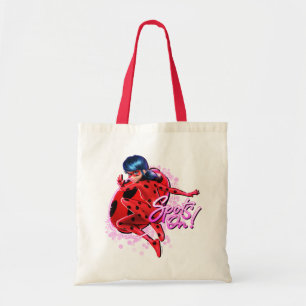 Bolsa Tote Ladybug Miraculoso Pontos No Gráfico