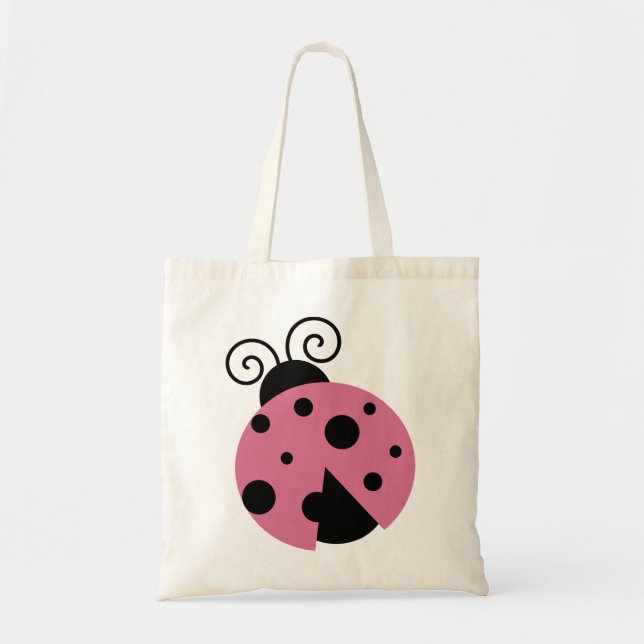 Bolsa Tote Ladybug Rosa (Frente)