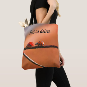 Bolsa Tote Ladybugs Tocam Seguir O Líder Personalizado