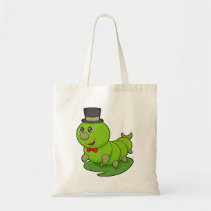 Bolsa Tote Lagarta como cavalheiro com cavilha