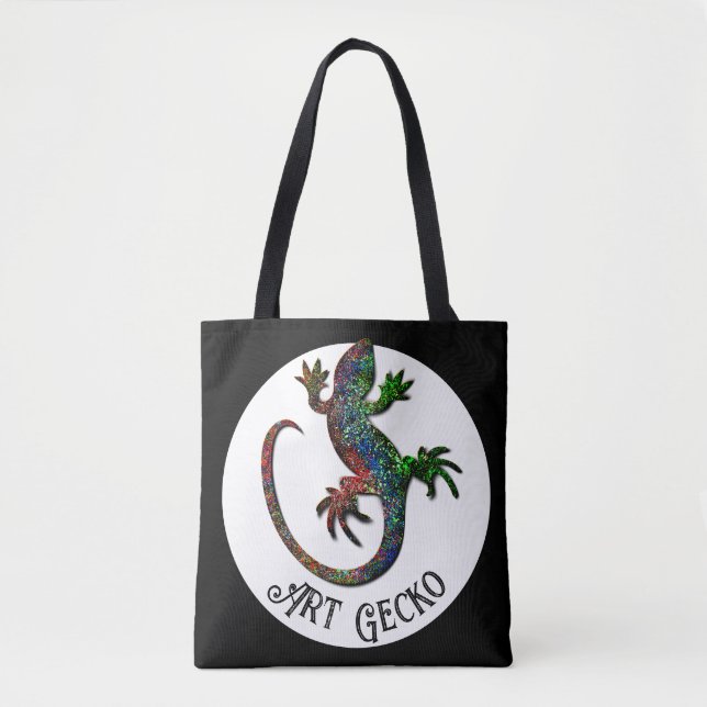 Bolsa Tote Lagartixa Arte  (Frente)