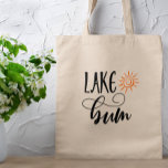 Bolsa Tote Lago Bum Life Sun Summer<br><div class="desc">Este design foi criado por meio da arte digital. Ele pode ser personalizado na área fornecida Entre em contato comigo em colorflowcreations@gmail.com se você quiser ter este design em outro produto, precisar de assistência com o design ou tiver uma solicitação especial. Compre minha pintura de acrílico abstrato original para venda...</div>