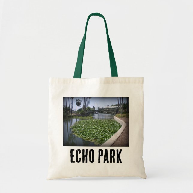 Bolsa Tote Lago Echo Park em Los Angeles, Califórnia (Frente)