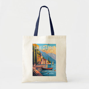 Bolsa Tote Lago Garda Itália Viagem Art Vintage