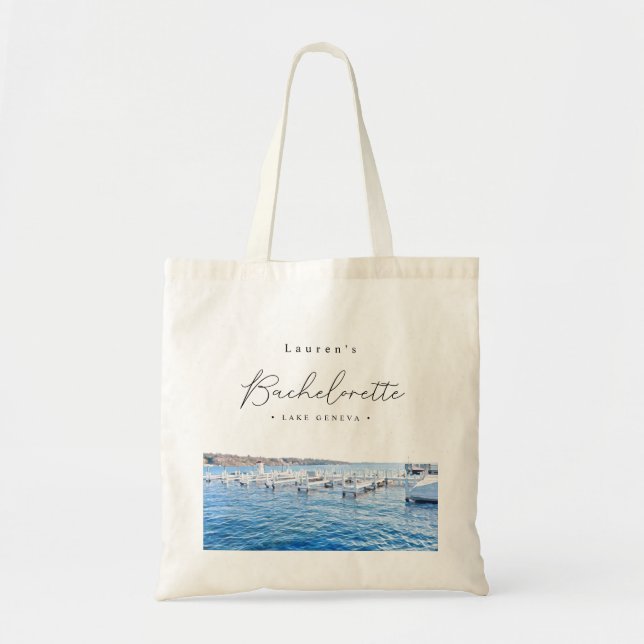 Bolsa Tote Lago Genebra Wisconsin Tote Bag (Frente)